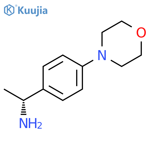 (1R)-1-4-(morpholin-4-yl)phenylethan-1-amine structure