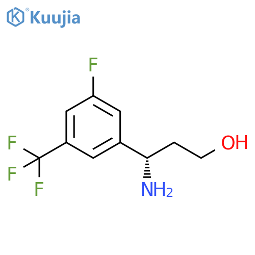 (3S)-3-amino-3-3-fluoro-5-(trifluoromethyl)phenylpropan-1-ol structure