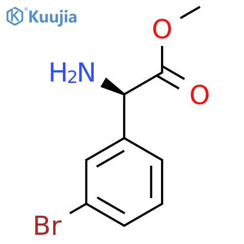 Methyl (2R)-2-amino-2-(3-bromophenyl)acetate structure