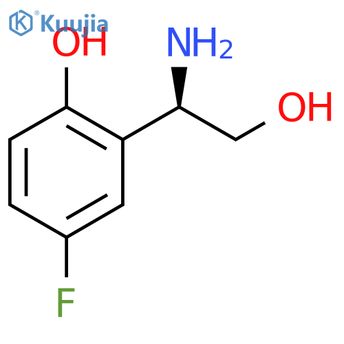 2-(1R)-1-amino-2-hydroxyethyl-4-fluorophenol structure