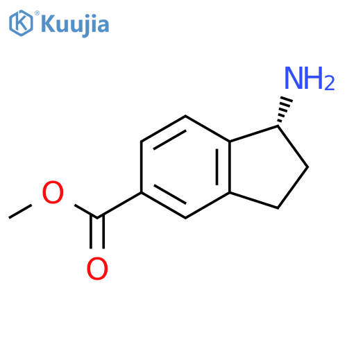(R)-Methyl 1-amino-2,3-dihydro-1H-indene-5-carboxylate structure