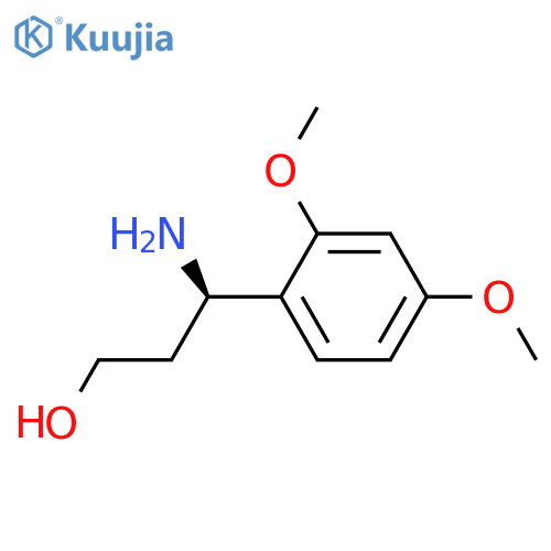 (3R)-3-AMINO-3-(2,4-DIMETHOXYPHENYL)PROPAN-1-OL structure