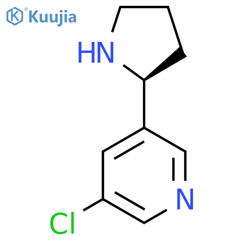 (S)-3-Chloro-5-pyrrolidin-2-yl-pyridine structure