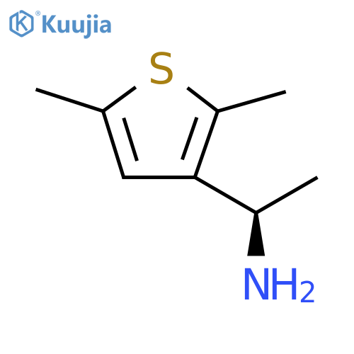 (1R)-1-(2,5-dimethylthiophen-3-yl)ethan-1-amine structure
