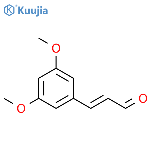 3-(3,5-dimethoxyphenyl)prop-2-enal structure