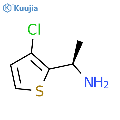 (1R)-1-(3-chlorothiophen-2-yl)ethan-1-amine structure