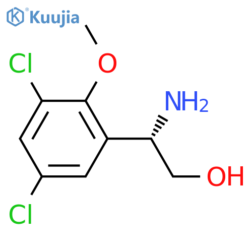 (2S)-2-amino-2-(3,5-dichloro-2-methoxyphenyl)ethan-1-ol structure