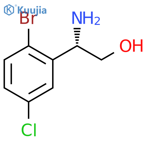 (2S)-2-amino-2-(2-bromo-5-chlorophenyl)ethan-1-ol structure