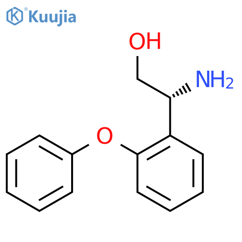 (2R)-2-amino-2-(2-phenoxyphenyl)ethan-1-ol structure