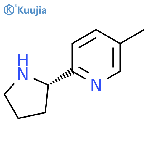 (S)-5-methyl-2-(pyrrolidin-2-yl)pyridine structure