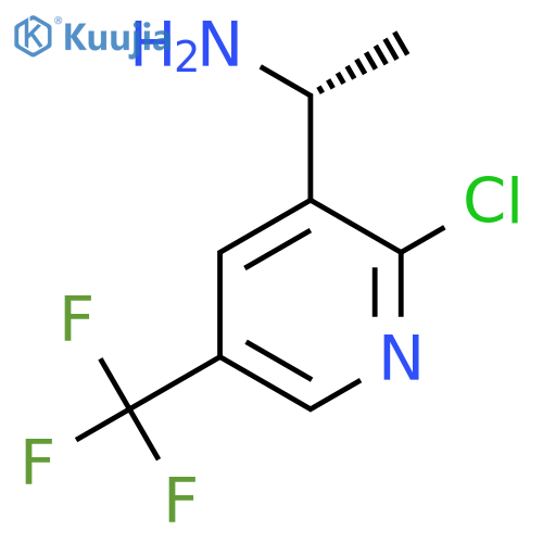 (1R)-1-2-chloro-5-(trifluoromethyl)pyridin-3-ylethan-1-amine structure