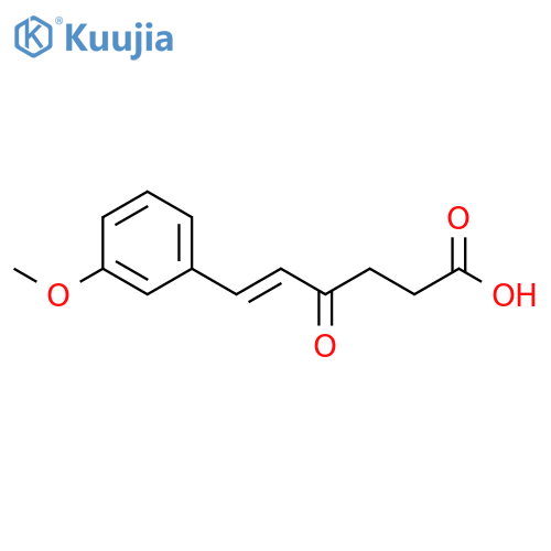 5-Hexenoic acid, 6-(3-methoxyphenyl)-4-oxo-, (5E)- structure