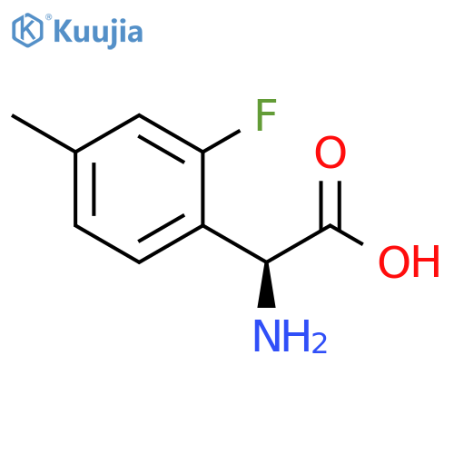(2S)-2-AMINO-2-(2-FLUORO-4-METHYLPHENYL)ACETIC ACID structure
