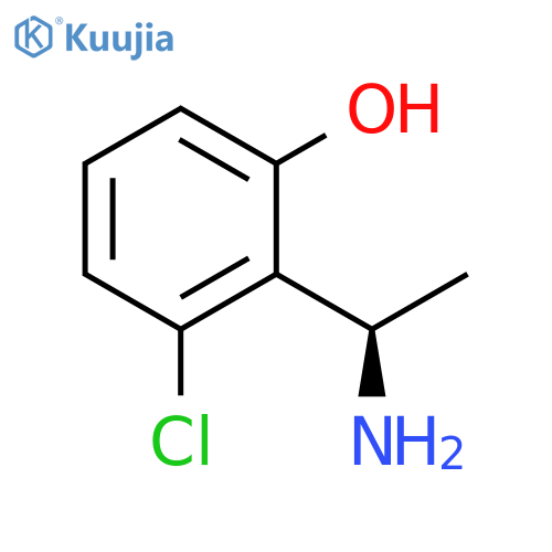 2-(1R)-1-aminoethyl-3-chlorophenol structure