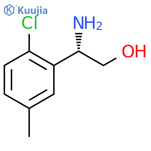(2S)-2-amino-2-(2-chloro-5-methylphenyl)ethan-1-ol structure