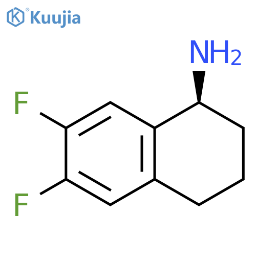 (1S)-6,7-DIFLUORO-1,2,3,4-TETRAHYDRONAPHTHYLAMINE structure