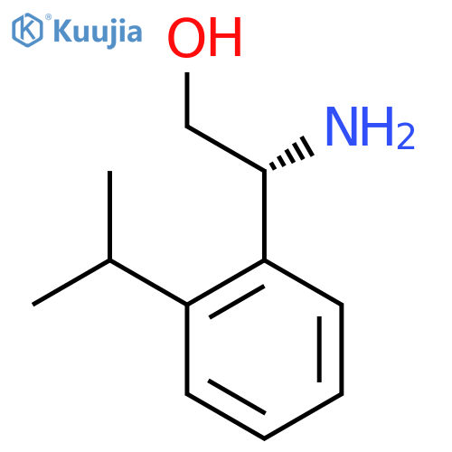 (2R)-2-amino-2-2-(propan-2-yl)phenylethan-1-ol structure