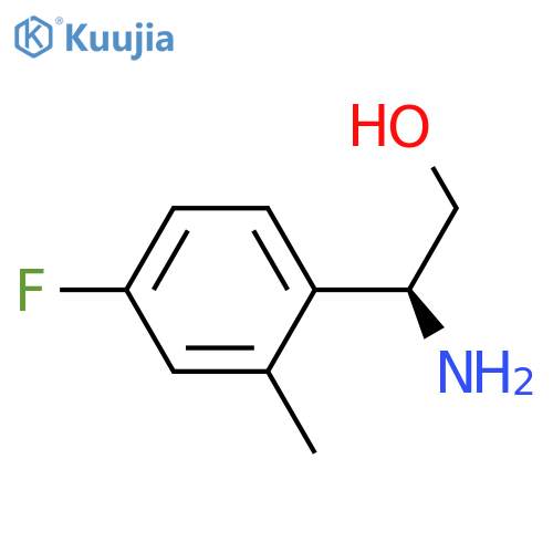 (2S)-2-amino-2-(4-fluoro-2-methylphenyl)ethan-1-ol structure