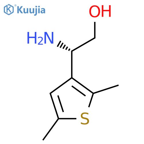 (2S)-2-amino-2-(2,5-dimethylthiophen-3-yl)ethan-1-ol structure