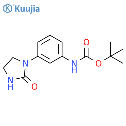 [3-(2-oxo-imidazolidin-1-yl)-phenyl]-carbamic acid tert-butyl ester structure