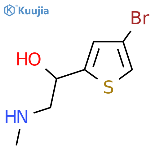 1-(4-bromothiophen-2-yl)-2-(methylamino)ethan-1-ol structure