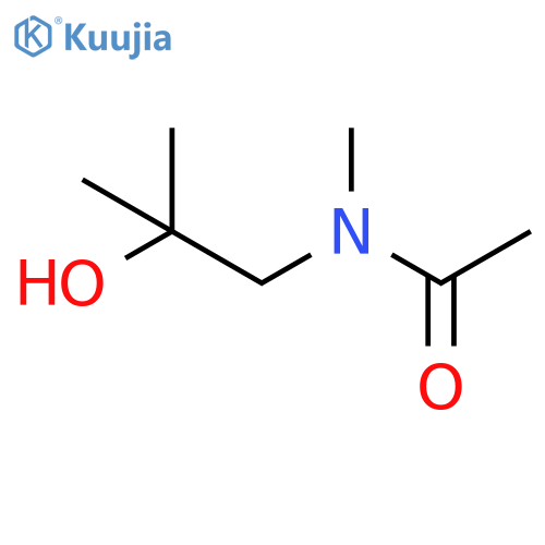 N-(2-hydroxy-2-methylpropyl)-N-methylacetamide structure