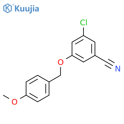 3-Chloro-5-(4-methoxybenzyl)oxybenzonitrile structure
