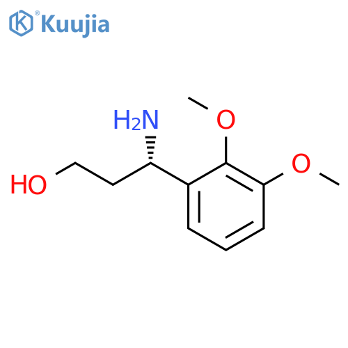 (3S)-3-AMINO-3-(2,3-DIMETHOXYPHENYL)PROPAN-1-OL structure