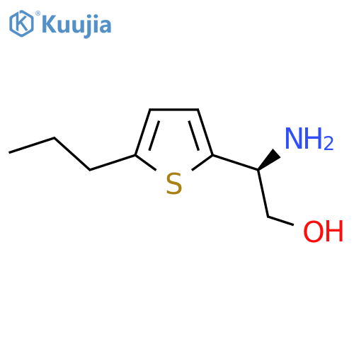 (2S)-2-amino-2-(5-propylthiophen-2-yl)ethan-1-ol structure