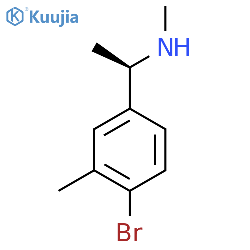 (R)-1-(4-BROMO-3-METHYLPHENYL)-N-METHYLETHAN-1-AMINE structure
