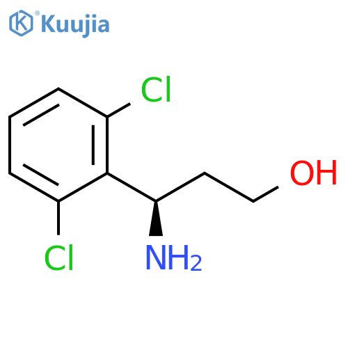 (3R)-3-AMINO-3-(2,6-DICHLOROPHENYL)PROPAN-1-OL structure