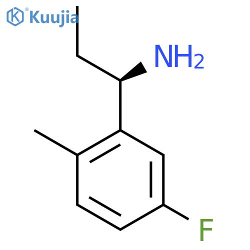 (R)-1-(5-FLUORO-2-METHYLPHENYL)PROPAN-1-AMINE structure