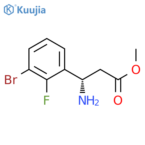 METHYL (3S)-3-AMINO-3-(3-BROMO-2-FLUOROPHENYL)PROPANOATE structure