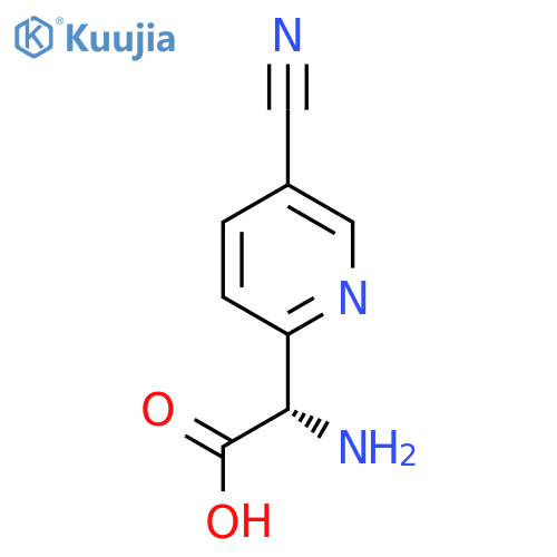 (S)-2-Amino-2-(5-cyanopyridin-2-yl)acetic acid structure