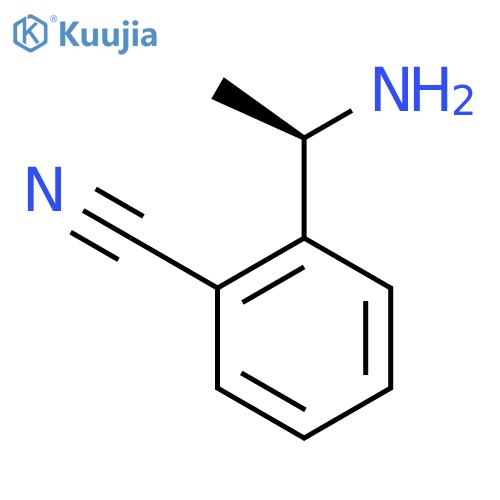 2-(1R)-1-aminoethylbenzonitrile structure