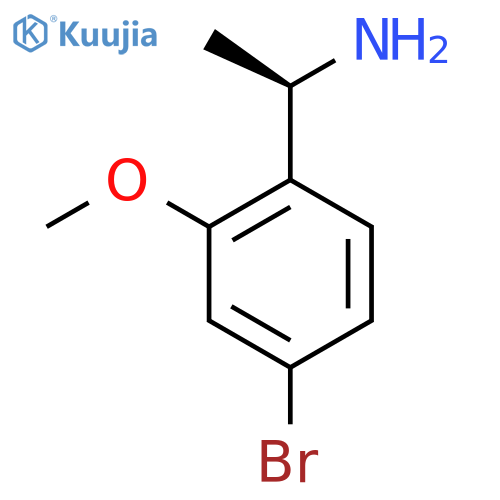 (1R)-1-(4-bromo-2-methoxyphenyl)ethan-1-amine structure