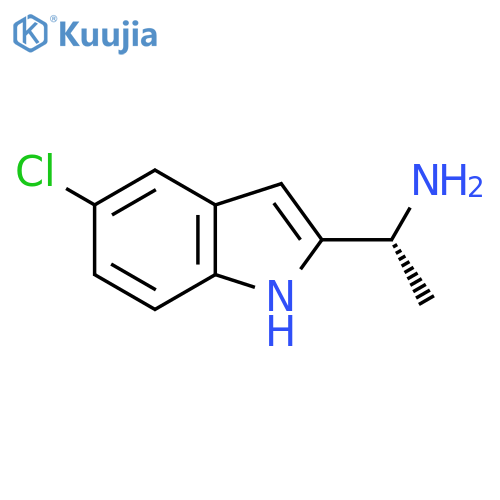 (1R)-1-(5-chloro-1H-indol-2-yl)ethan-1-amine structure