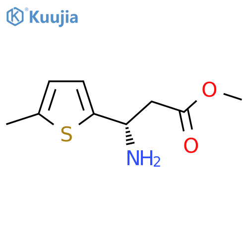 methyl (3S)-3-amino-3-(5-methylthiophen-2-yl)propanoate structure