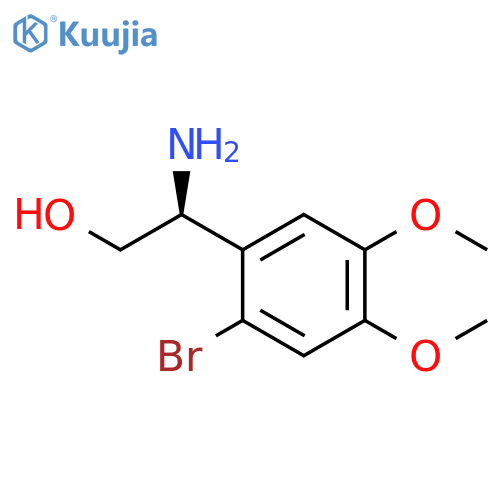 (2S)-2-amino-2-(2-bromo-4,5-dimethoxyphenyl)ethan-1-ol structure