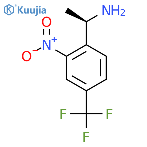 (1R)-1-2-nitro-4-(trifluoromethyl)phenylethan-1-amine structure