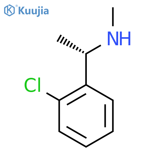 (1S)-1-(2-chlorophenyl)ethyl(methyl)amine structure