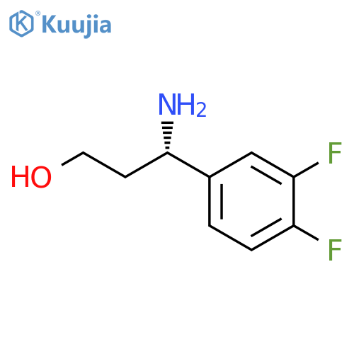 (3S)-3-AMINO-3-(3,4-DIFLUOROPHENYL)PROPAN-1-OL structure