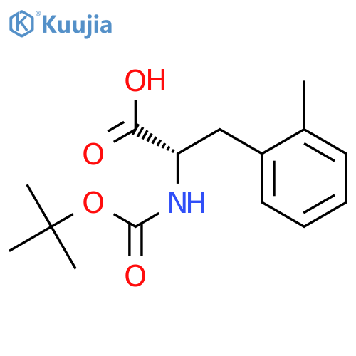 (2S)-2-(tert-butoxycarbonylamino)-3-(4-fluoro-2-methyl-phenyl)propanoic acid structure