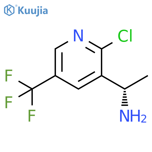 (1S)-1-2-chloro-5-(trifluoromethyl)pyridin-3-ylethan-1-amine structure