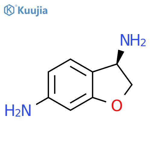 (3R)-2,3-DIHYDRO-1-BENZOFURAN-3,6-DIAMINE structure
