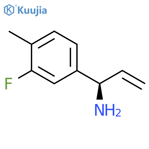 (1R)-1-(3-FLUORO-4-METHYLPHENYL)PROP-2-ENYLAMINE structure