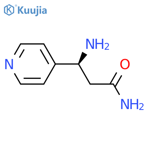 (3S)-3-amino-3-(pyridin-4-yl)propanamide structure