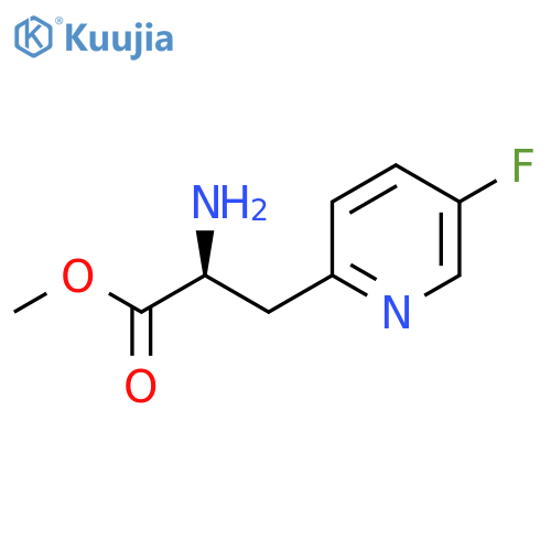 methyl (2S)-2-amino-3-(5-fluoro-2-pyridyl)propanoate structure