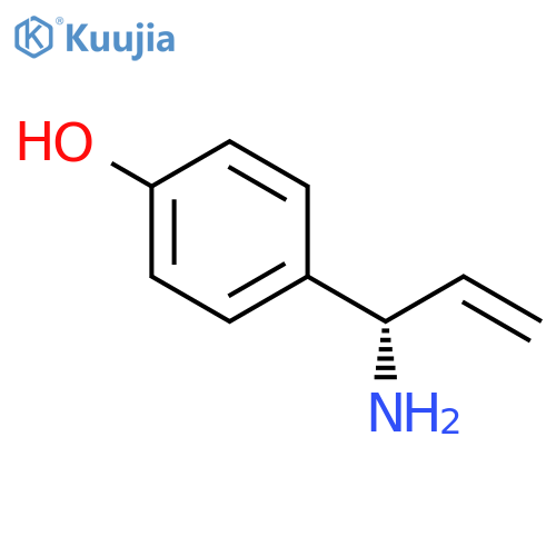 4-((1S)-1-AMINOPROP-2-ENYL)PHENOL structure