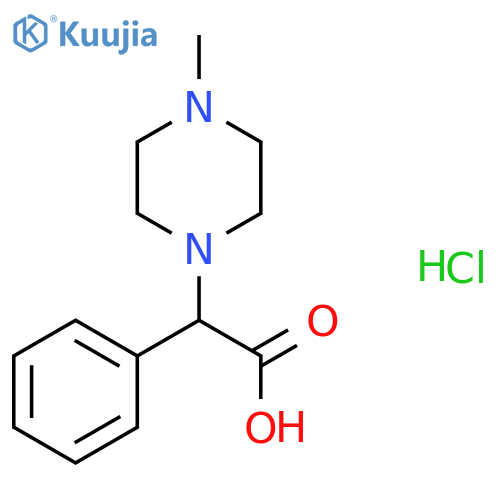 2-(4-Methylpiperazin-1-YL)-2-phenylacetic acid hydrochloride structure